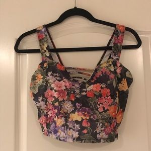 Kortni Jeane Floral Latter Back top